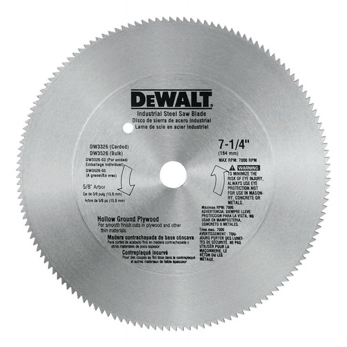 Dewalt Dw3329 Disco Sierra Acero Industrial Metales No