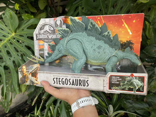 Stegosaurus Action Attack Jurassic World (Usado)