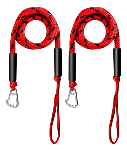 2 Piezas Bungee Dock Line Para Barcos Con Clip 4 Pies Boat