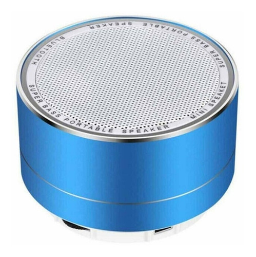 Imagen 3 de 10 de Mini Parlante Bluetooth Aluminio Colores Luz Led Lector Sd