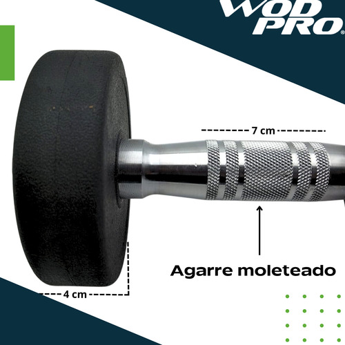 Par Mancuernas Redondas 10 Libras Wod Pro Gym Cross