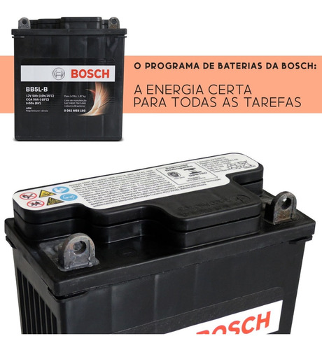 Bateria Moto Xtz 125 12v 5ah Bosch Bb5l-b