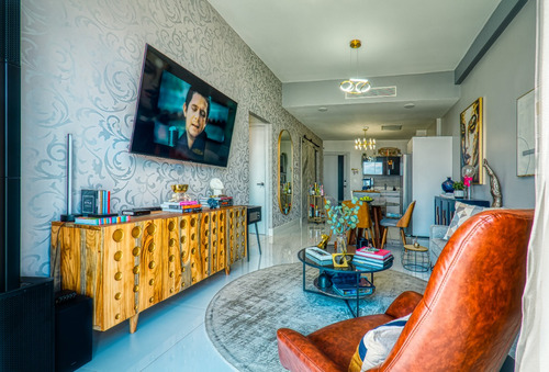 Apartamento En Piantini En Torre Monaco Amueblado De 1 Habitacion Con Estudio 103m2 Piso Alto
