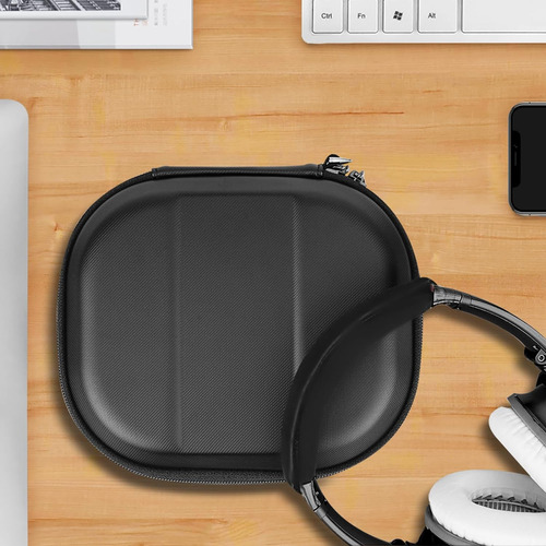Funda Para Auriculares Geekria, Rígido, Con Cierre, Negro