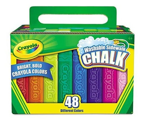 Crayola Lavable 512.048 Tiza De La Acera 48 Variedad De Colo