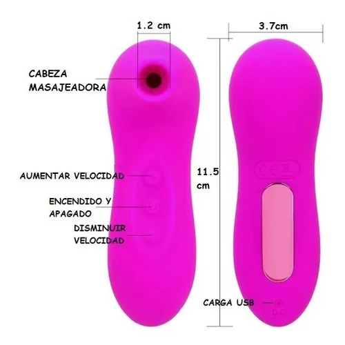 Succionador Clítoris Pezones Tipo Satisfyer Velocidades Anal