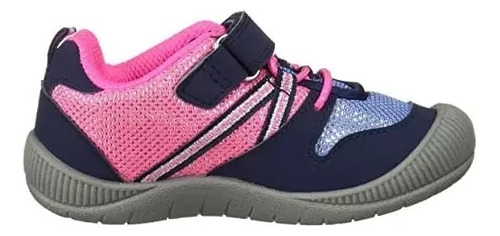 Tenis Niña Oshkosh Modelo Anni-g Color Azul Con Rosa