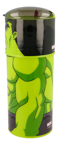 Vaso Infantil Figura Tapa Pico Hulk Capitan America Cresko Nombre Del Diseño Capitán América Color Hulk