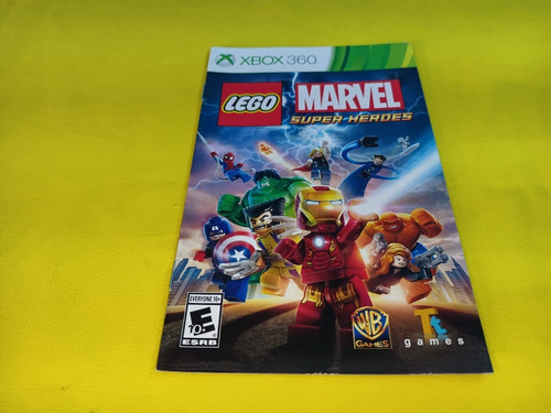 Manual Original Lego Marvel Super Heroes  Xbox 360