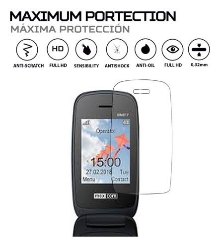 Protector Pantalla Antishock Para Maxcom Comfort Mm817