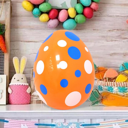 Decoración De Huevos De Pascua Inflable Decoración Naranja