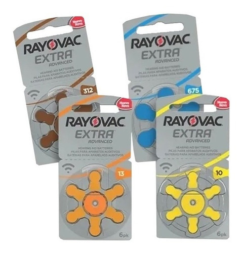 Pilas Audífono Rayovac Extra Advanced Blister 6 Pilas