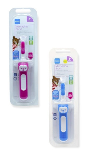 Kit 2 Escova Dentes Infantil Bebe Mam Limpeza Higiene Bucal