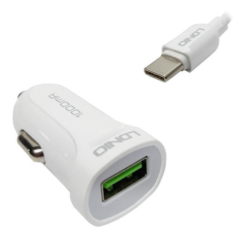 Cargador Para Auto Con Cable Tipo C - Usb / Ref. Dl-c17 