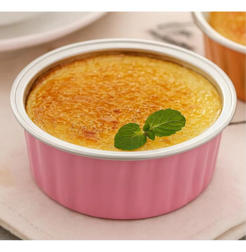 Banna 100 Moldes Redondos De Aluminio Para Cupcakes Con Tapa, 5 Oz/150ml Moldes Para Tartas, Molde Redondos De Aluminio Para Tartas, Para Picnics, Barbacoas, Camping, Bodas, Fiestas,Rosa