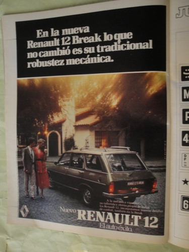 Publicidad Renault 12 Ts Break Año 1980
