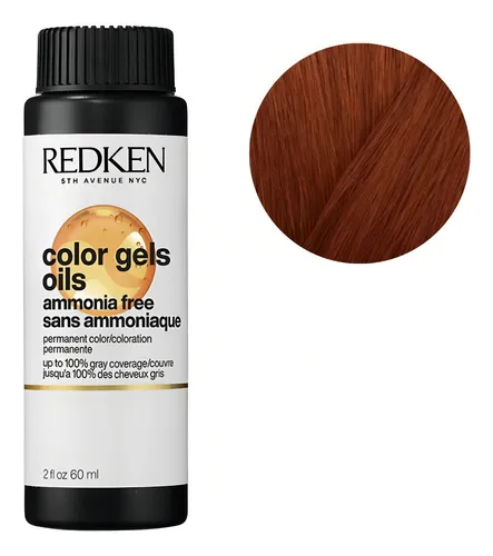 Coloración Redken Color Gels Oils 60ml Cobertura De Canas Tono 05cc Electric Shock