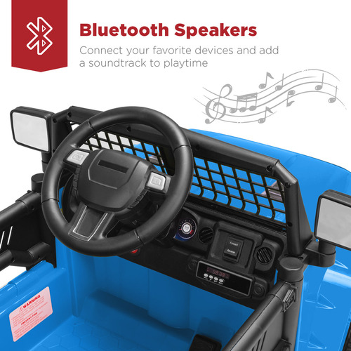 Carrito Eéctrico Para Niños Light Blue 12v Con Luces Led