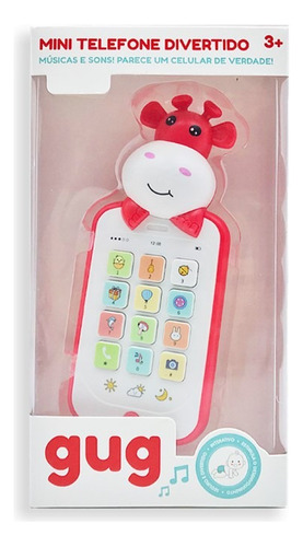 Mini Telefone Infantil Divertido - Shiny Toys Cor Vermelho