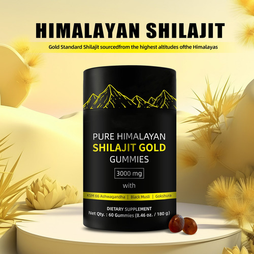 Elfleaf Shilajit Gummies Shilajit Puro Del Himalaya 85 Micronutrientes Apto Para Hombres Y Mujeres 100% Natural Orgánico 60 Gomitas