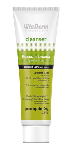 Peeling De Laranja Esfoliante Facial 100g - Vita Derm