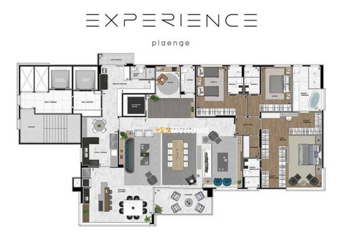 Imagem 16 de 22 de Apartamento Com 4 Dormitórios À Venda, 320 M² Por R$ 4.585.062,37 - Ecoville - Curitiba/pr - Ap3745
