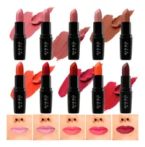 Comprar Kit Set 10 Labiales Mate Bissu Tonos Cafés Rojos