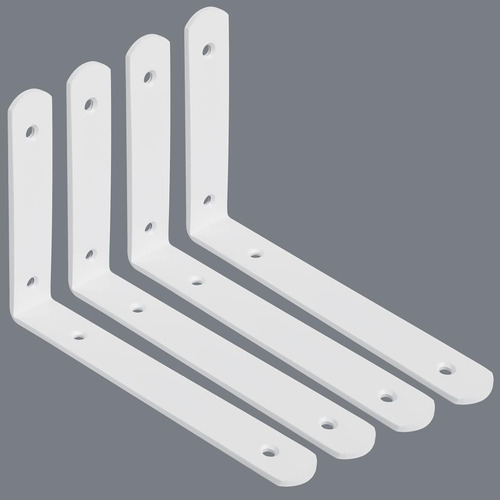 Soporte De Estante Flotante Blanco, Soporte De Pared L