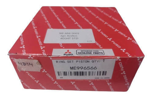 Imagen 3 de 4 de Anillos Mitsubishi Canter 4d34 / 4d34t