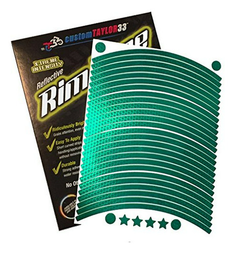 Cintas Reflectantes Verdes De Seguridad Para Llantas 17