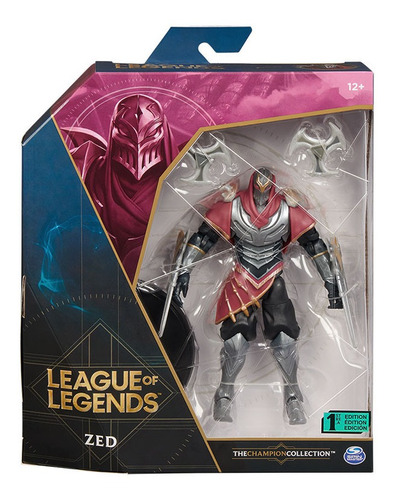 Muñeco Zed League Of Legends - 1° Edicion - Premium