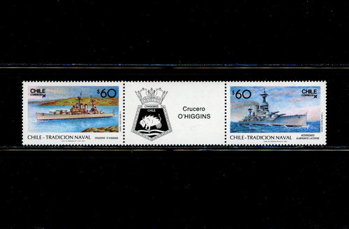 Sellos Postales De Chile. Serie Tradición Naval. Año 1987.