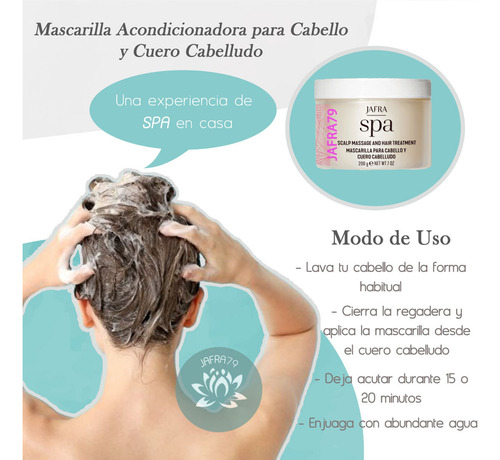 Mascarilla Para Cabello Maltratado Cuero Cabelludo Jafra Spa
