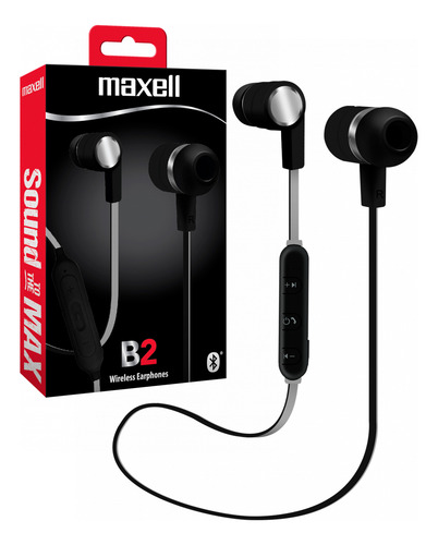 Audífonos Maxell Bluetooth Bass Bt14 B2 Negro / Pm