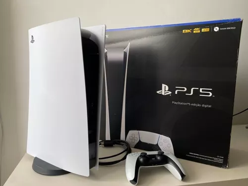 Console Playstation 5 Digital Branco + Controle Dualsense - Playstation -  Magazine Luiza