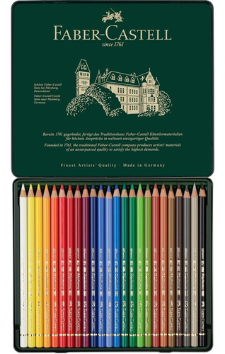 Faber Castell 24 Colores Polychromos Profesionales Premium 
