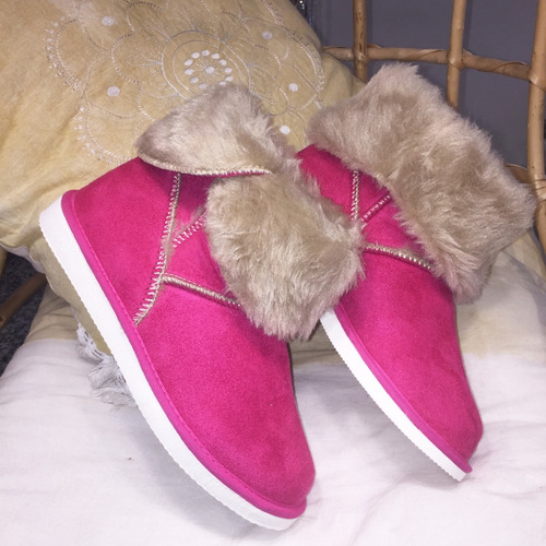 Imagen 4 de 10 de Pantuflas Botitas Pantubotas Peluche Promesse Varios Modelos