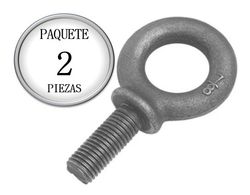 Tornillo Forjado Ojo 7/8 X2-1/4 Paquete Con 2 Piezas