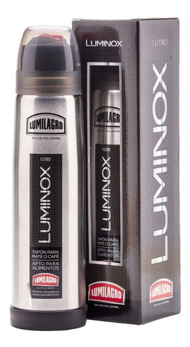 Termo Lumilagro None Luminox de acero inoxidable 1L acero