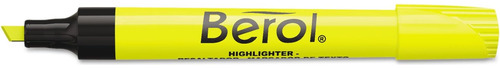 Resaltador Berol Con Punta Cincel, Amarillo Fluorescente,