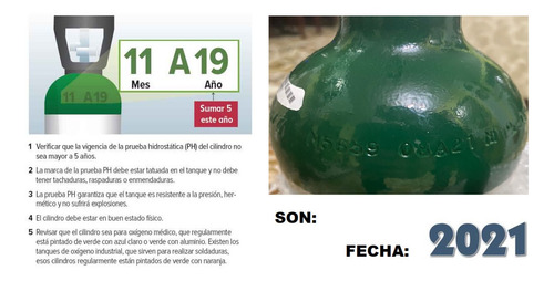 Imagen 6 de 9 de Tanque De Oxigeno 682lts Vacio Kit Carrito + Oximetro Pulso