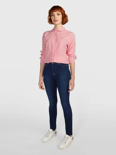 Camisa rosa online tommy hilfiger mujer