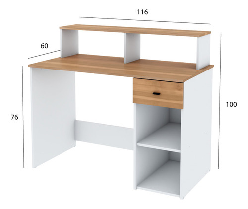 Escritorio Centro Estant Turin Blanco Paraiso Ancho 116cm