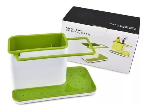 Organizador Cocina Bacha Con Escurridor Desmontable Esponja