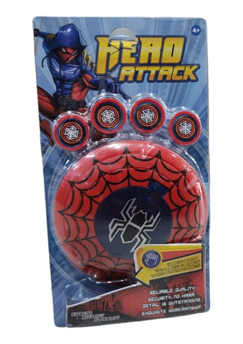Escudo Lanza Tazos Spiderman Con Sonido En Blister 