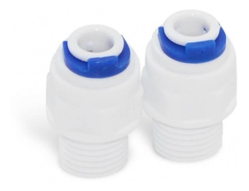 Conectores Plasticos Acople Rapido 1/4 Para Filtro De Agua 