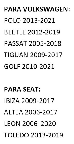 Imagen 2 de 6 de Chapa Cajuela Ibiza Beetle Polo Tiguan Gti Passat 1p0827505d