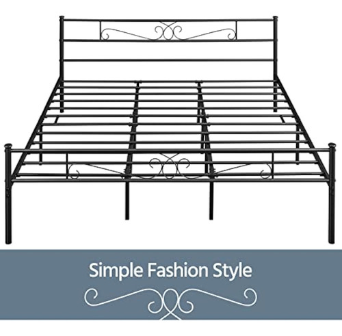 Bed Frame King Size Negra Yaheetech