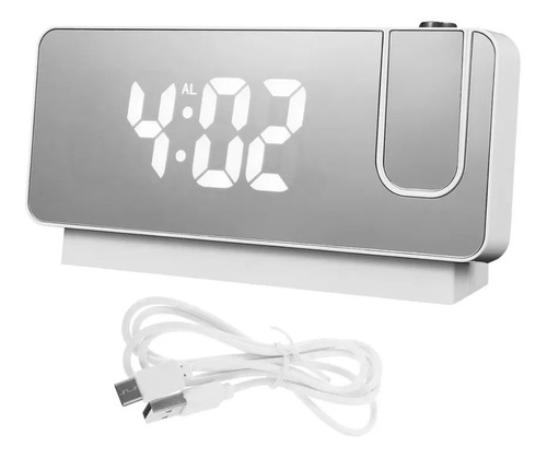 Reloj Digital Con Proyector Led + Alarma + Temperatura 
