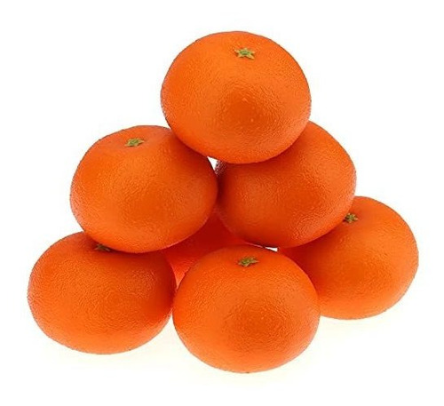 Frutas Falsas Naranja Decoración Set 6pcs